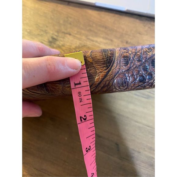 Brahmin Textured Leather Wallet Pecan Melbourne Brown Double Zip - Picture 14 of 14